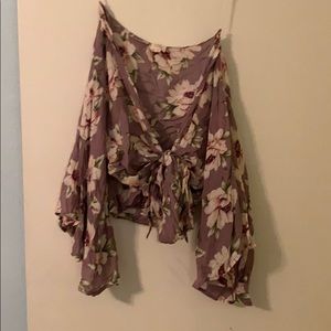 Floral print crop top